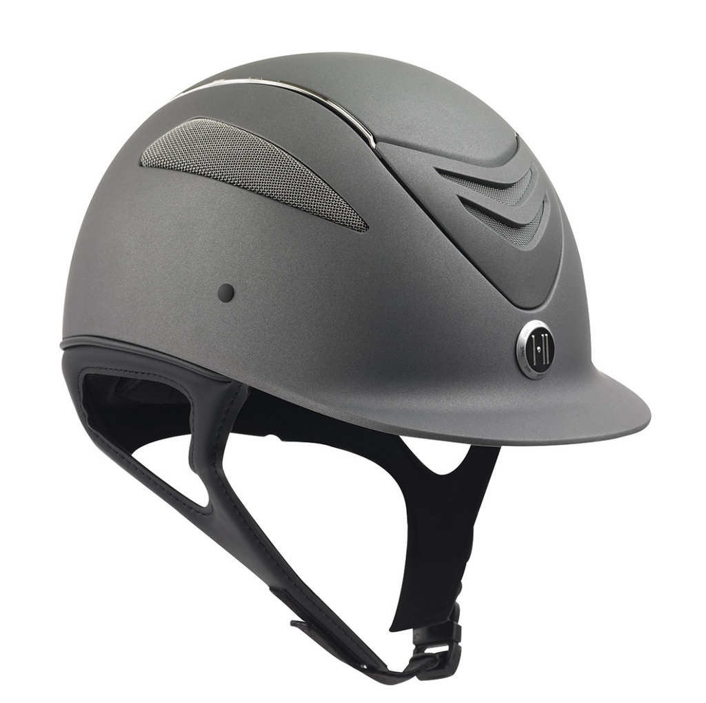 One K Defender Chrome Stripe Helmet