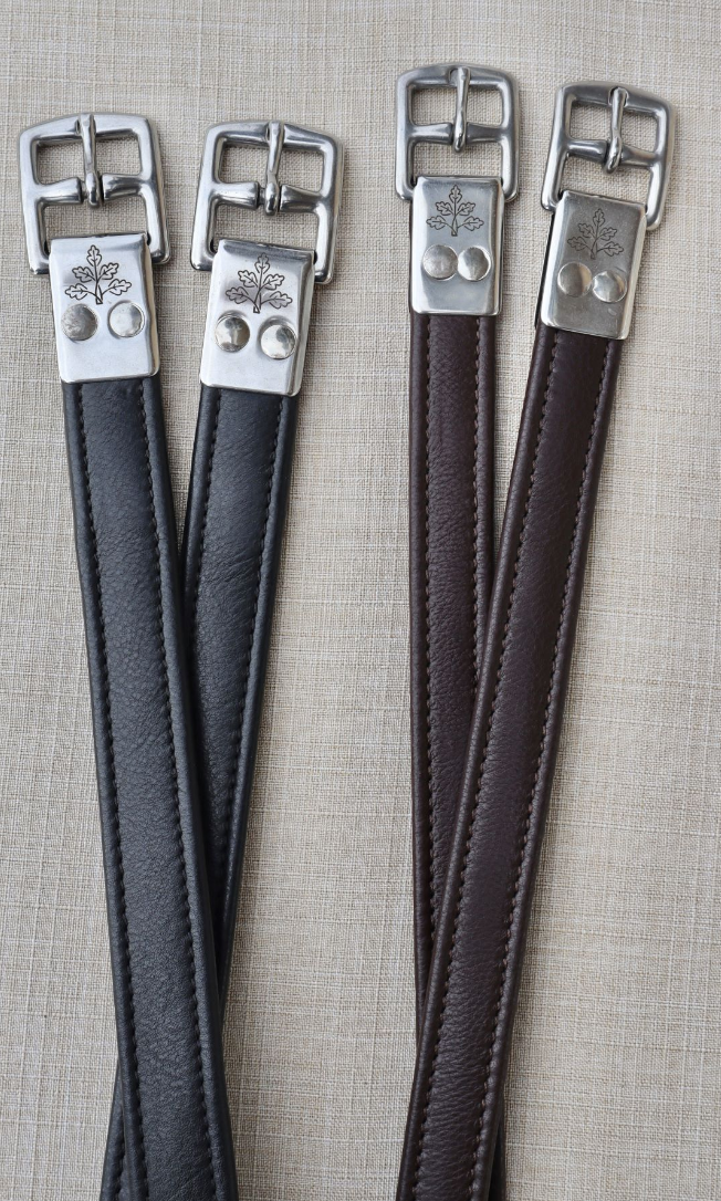 Black Oak 7/8" Calf Lined Leathers