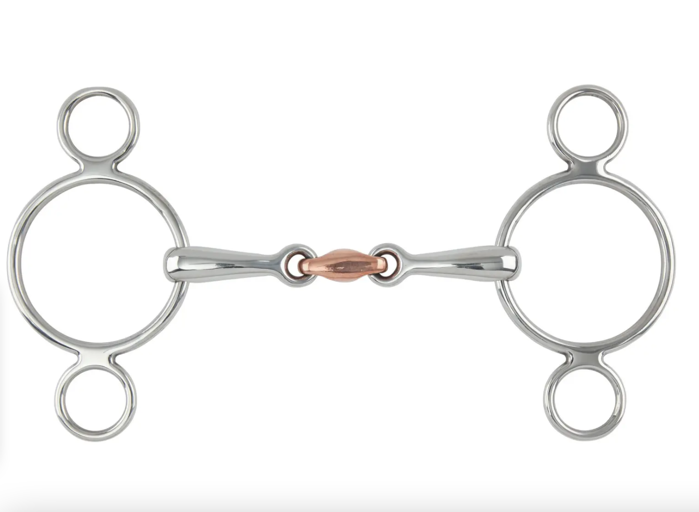 Shires 2 Ring Copper Link Gag