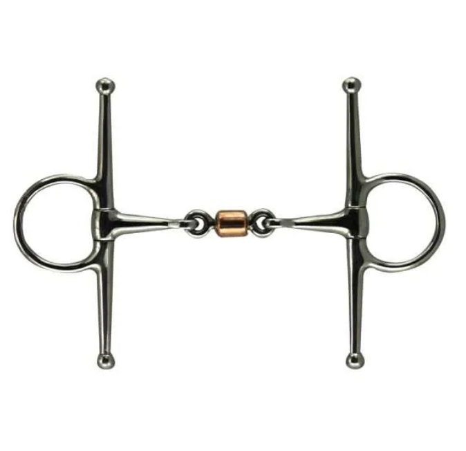 Full Cheek Snaffle with Copper Roller