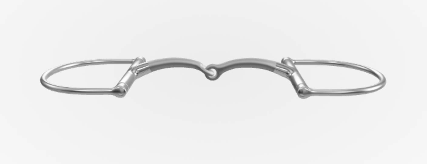 Herm Sprenger Satinox D-Ring Single Jointed Bit