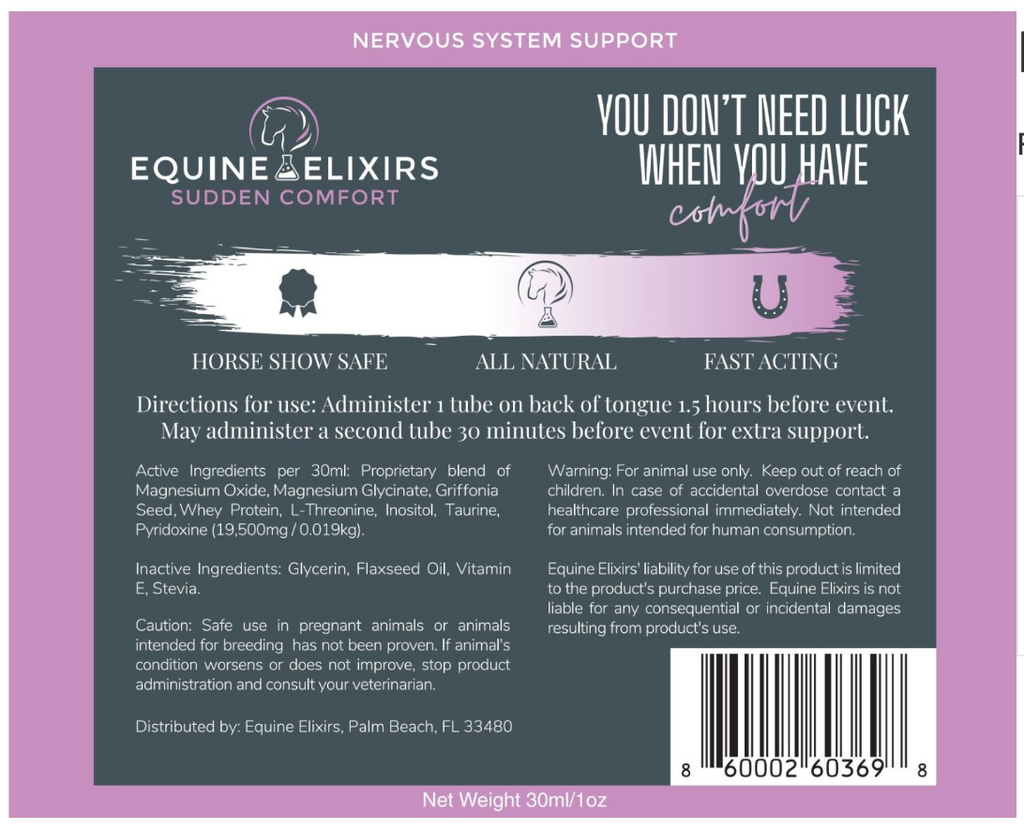 Equine Elixers Sudden Comfort
